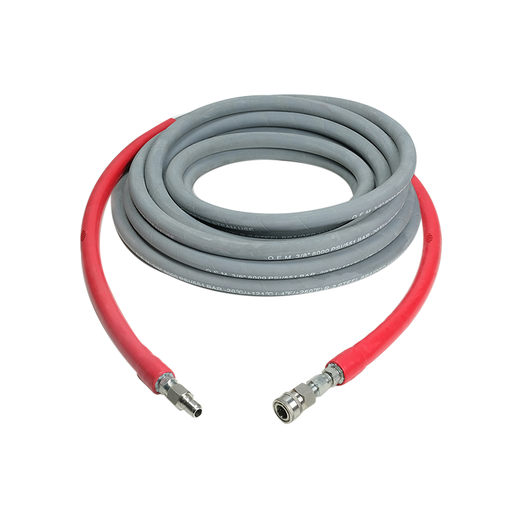 SIMPSON 3/8 in. x 50 ft. x 8000 PSI Wrapped Rubber Hot Water Hose